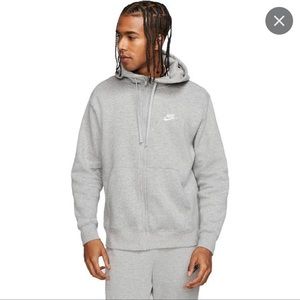 Men size medium brand new soft silver hoodie